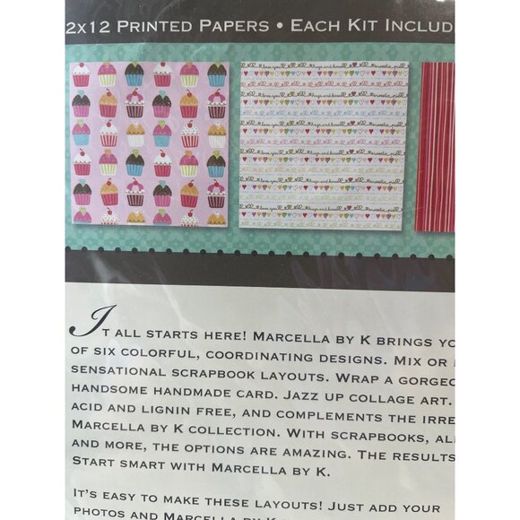 Valentines Paper Kit Acid Lignin Free Crafting Scrapbooking Supplies - Picture 4 of 7